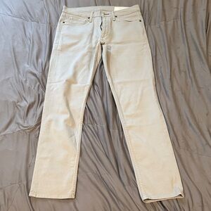 rag & bone Men's Light Gray Slim Jeans